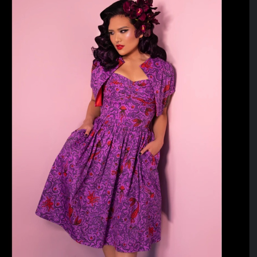 Vixen by micheline pitt tropical terror collection mermaid siren dress & bolero
